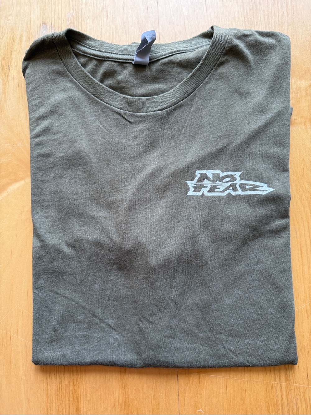 No Fear Olive Green Graphic T Shirt XXL Skate Streetwear Y2K